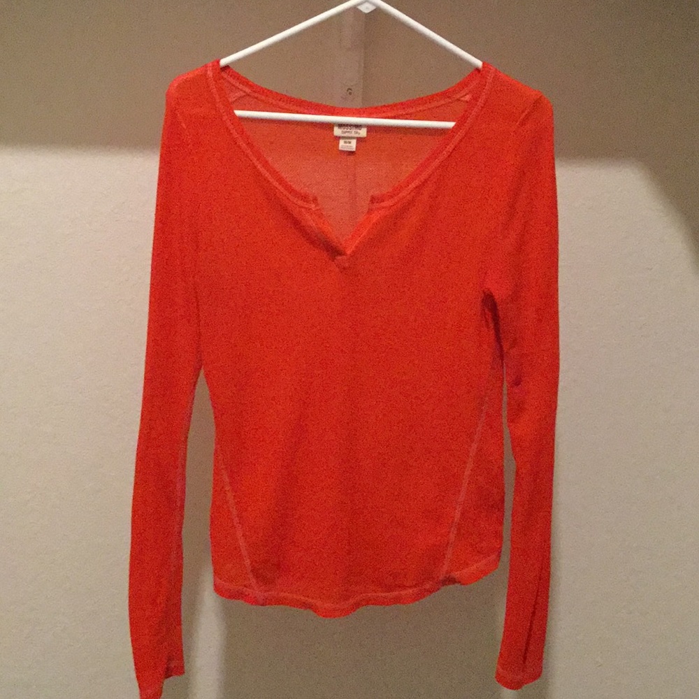 MOSSIMO Sheer long sleeve shirt
